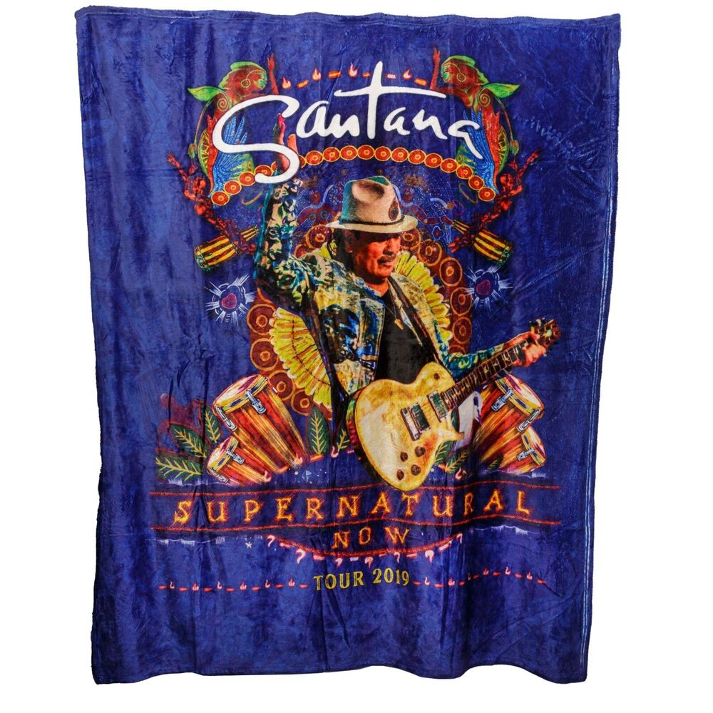 Santana 2019 Supernatural‎ Now Tour Blanket VIP Merchandise by Kanata 48" x 60"